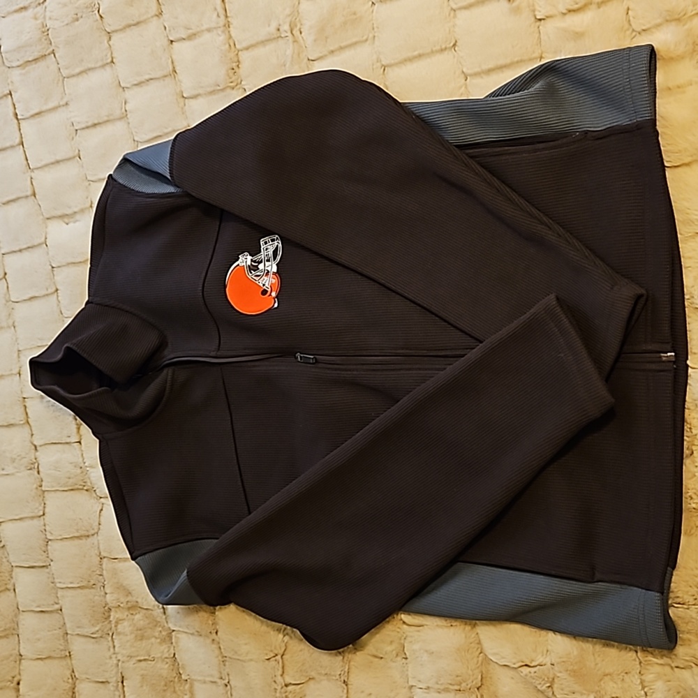 Cleveland Browns zip front fleece lined jacket